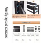 Freistehendes Küchenregal mit 3 Ebenen für Mikrowelle, Küche, Garage und Schlafzimmer – Bild 6