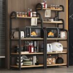 Mehrschichtiges Küchenregal und Sideboard für Mikrowelle, Küchengeräte und Aufbewahrung – Bild 3