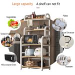 Mehrschichtiges Küchenregal und Sideboard für Mikrowelle, Küchengeräte und Aufbewahrung – Bild 5