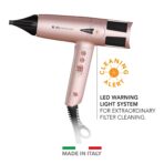 GAMMA+ X-Horizon Ionic Haartrockner 290g, 120.000 U/min Motor, Dual Ionic, Filterwarnung, Made in Italy – Bild 4