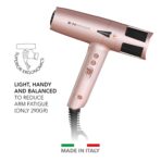 GAMMA+ X-Horizon Ionic Haartrockner 290g, 120.000 U/min Motor, Dual Ionic, Filterwarnung, Made in Italy – Bild 5