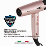 GAMMA+ X-Horizon Ionic Haartrockner 290g, 120.000 U/min Motor, Dual Ionic, Filterwarnung, Made in Italy – Bild 3