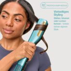 Shark SilkiPro Straight 2-in-1 Glätteisen + Haartrockner HT401EUBL mit Kamm-Aufsätzen, Blau – Bild 10